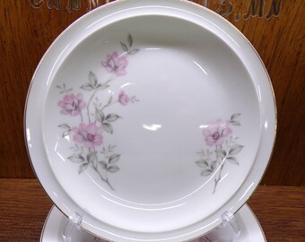 2506 Twilight Rose Royal Domino Collection 7.5" Snack / Salad Plates Set of 4 - Great Condition