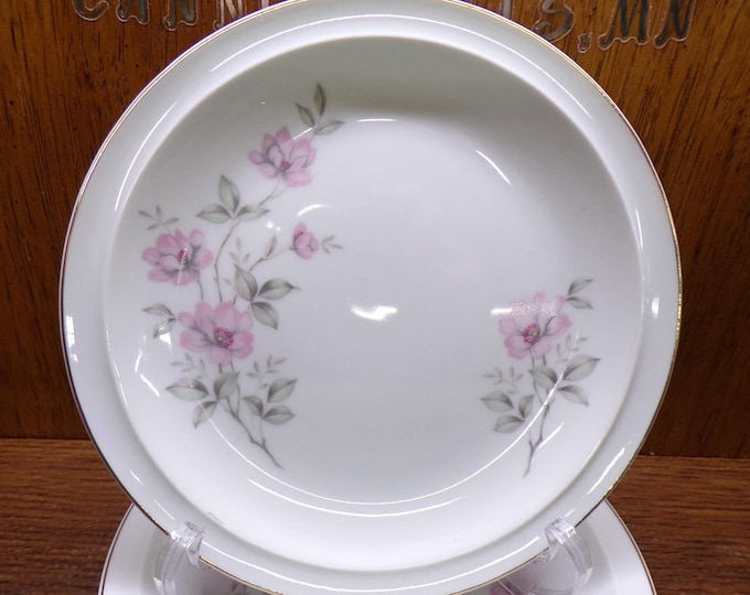 2506 Twilight Rose Royal Domino Collection 7.5" Snack / Salad Plates Set of 4 - Great Condition