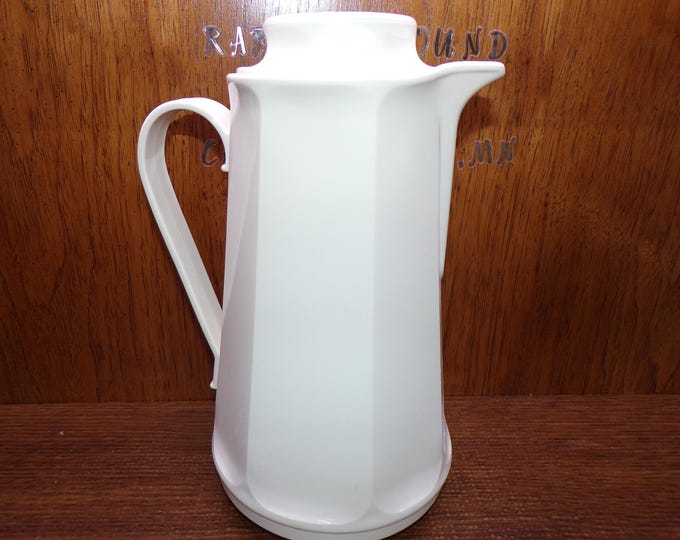 2506 Vintage Thermos Model 5000 Thermal Pitcher / Pot 12" w/ Lid - Clean Inside Great Condition