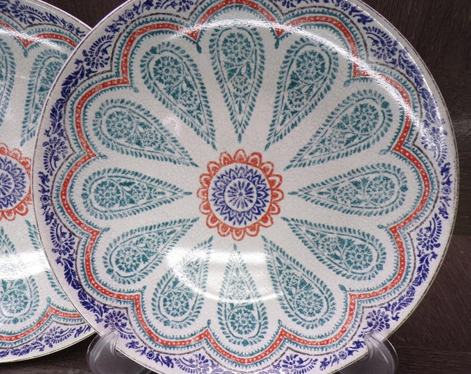 2602 Pier 1 Imports Gabella 8" Salad / Snack Plates Set of 2 - Great Condition