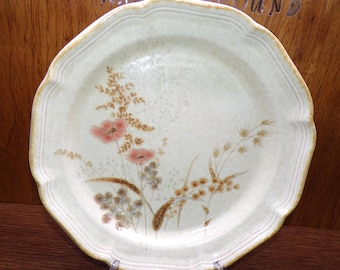 2505 Mikasa Country Charm FG003 Strawflowers One 11" Raised Rim Dinner Plate - Great Condition