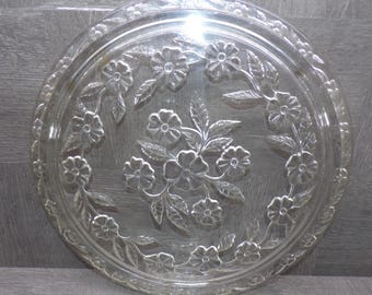 2602 Sovereign House Apple Blossom 12.75" Footed Platter - Good Condition Light Scratches