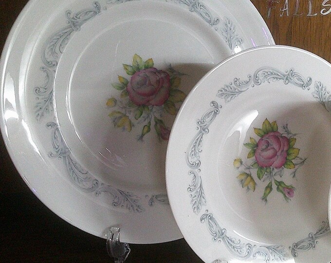 2412 Royal Doulton Chantilly Rose H-4857 Dinnerware Made in England - Good Condition Choose from List: