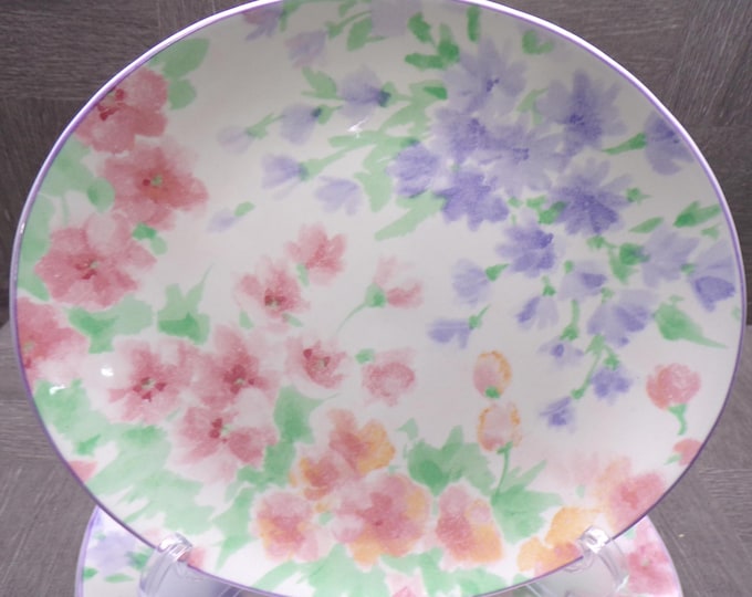 2602 Sango Dreamtime #7207 8.25" Oval Plates Set of 6 Deborah Mallow Collection - Great Condition
