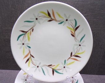 2605 Red Wing Pottery Daisy Chain Hand-painted 6" Bread / Dessert Plates Set of 7