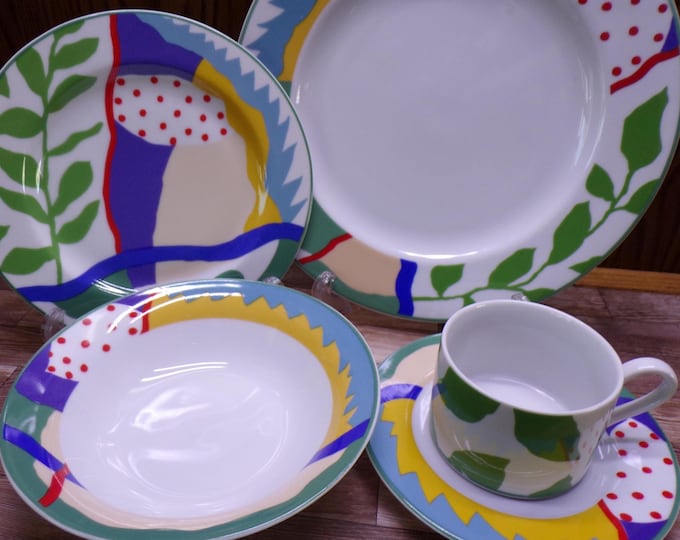 2511 Block Spal Summer Breeze Fine Porcelain Dinnerware Vintage 1994 by Susan E Slick Made in Portugal - Great Condition Choose from List:
