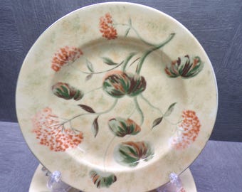 2608 Asian Antique by 222 Fifth Vintage 8.25" Stoneware Salad Plates Set of 4