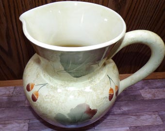 2509 Sole Di Toscana Ceramiche Toscane 10" Pitcher Vase Hand Painted Italy - Great Condition