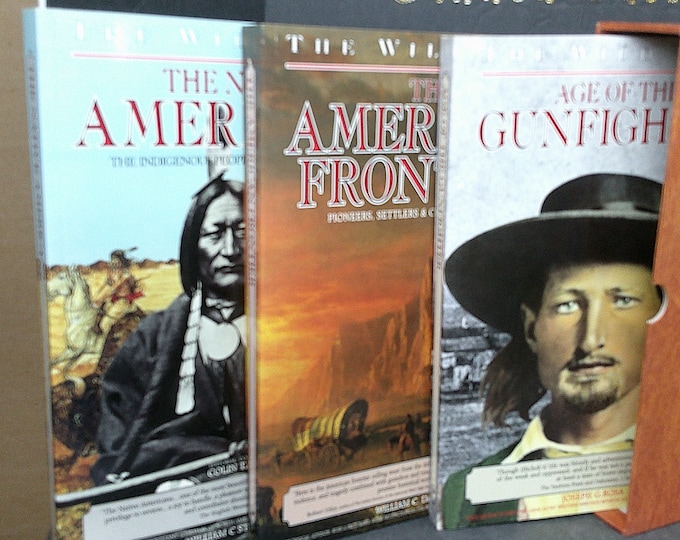 2403 The Wild West Box Set Vintage Books - The Native Americans, The American Frontier, Age of the Gunfighter - Excellent Condition