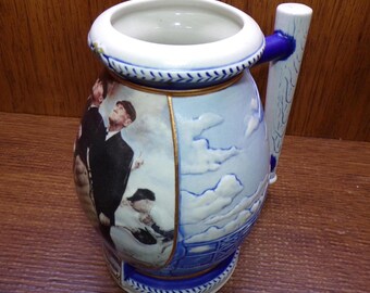2506 Norman Rockwell Bottom of the 6th Vintage 8" Collectors Stein - Great Condition
