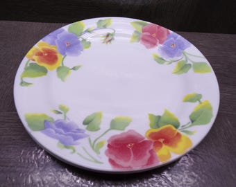 2605 Corelle Summer Blush Vintage 7.25" Salad / Snack Plates Set of 3