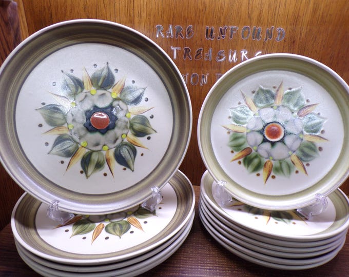 2508 Langley Denby Sherwood Green Dessert Stone Dinnerware Made in England - Great Condition Choose from List: