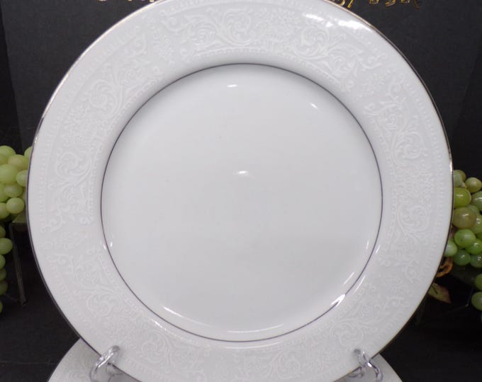 2311 Salem China Co. Translucent Lace Bouquet Fine China Dinnerware w/ Platinum Rim - Good Condition No Chips or Cracks Choose from List: