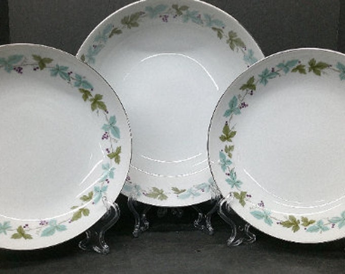 2403 Vintage Pattern #6701 Grapevine Leaves Fine China Great Condition - Choose From List