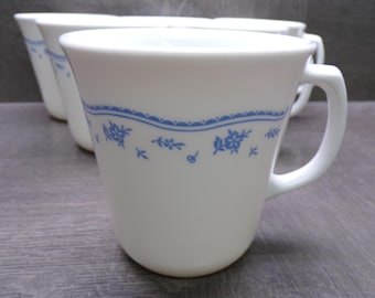 2609 Corelle Morning Blue 10 oz Tea / Coffee Cups / Mugs Set of 6