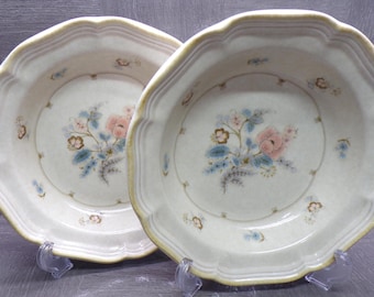 2603 Mikasa Country Charm FG002 Tennessee 8.5" Cereal / Soup Bowls Set of 2 - Good Condition