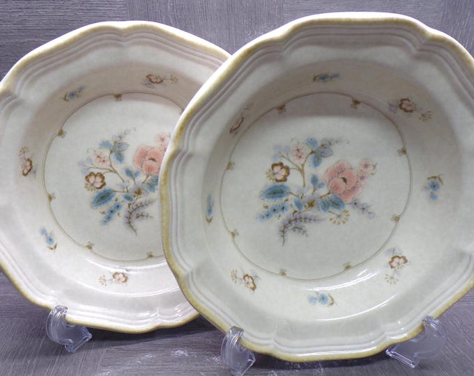 2603 Mikasa Country Charm FG002 Tennessee 8.5" Cereal / Soup Bowls Set of 2 - Good Condition