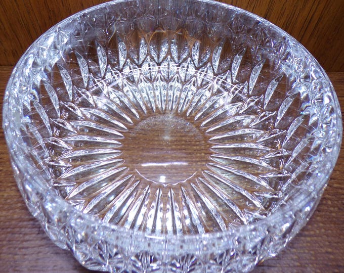2506 Gorham Althea - Heavy FULL Lead Crystal Vintage 8" Bowl - C164 Made in Germany - Great Condition