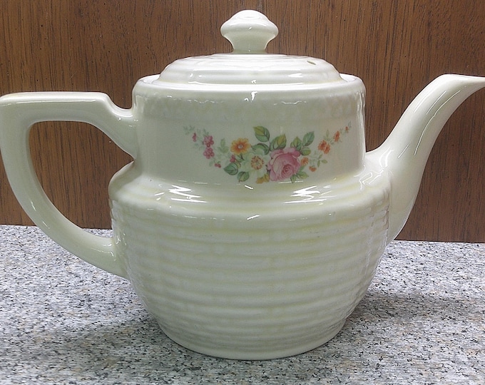 2408 The Enterprise Aluminum Co Vintage Drip O Lator Ceramic Coffee Pot Server - Great Condition