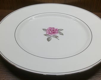 2501 Franciscan Huntington Rose California USA One Vintage 10.75" Dinner Plate