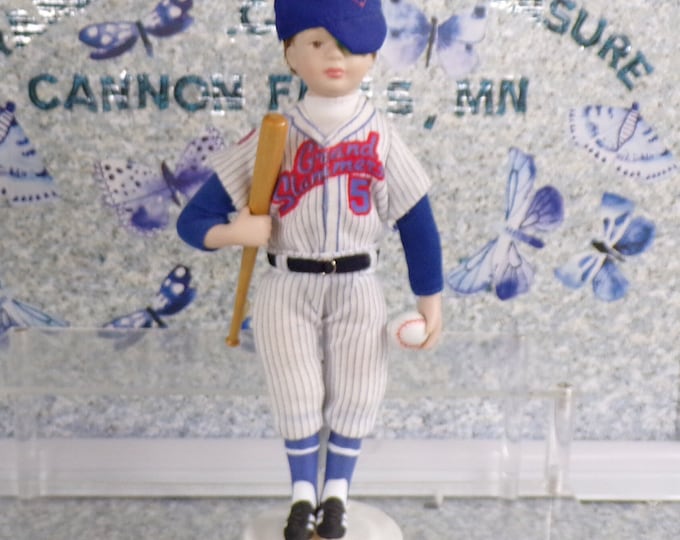 2210 Grand Slammers Childhood Dreams Avon Collectables 10" Porcelain Doll - New Open Box