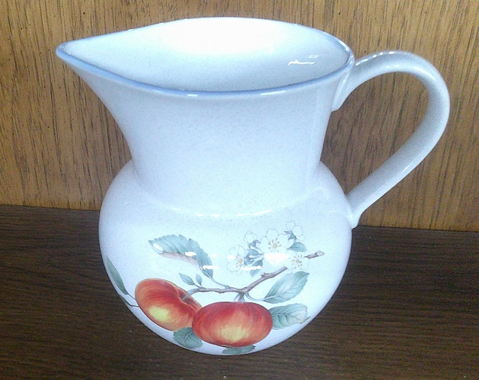 2501 Mikasa Savoir Vivre Luscious JJ017 7" 48oz Oven to Table Pitcher Vintage Fruit Pattern - Great Condition