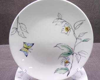 2607 Oneida Botanica Vintage Fine Porcelain 7.5" Salad / Snack Plates Set of 4