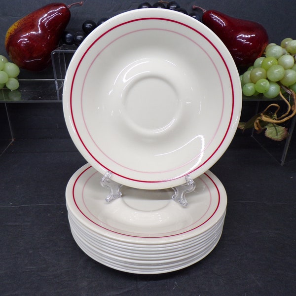 2307105 Corelle Cranberry Blossom 6.25" Saucers Set of 12 Discontinued Great Condition