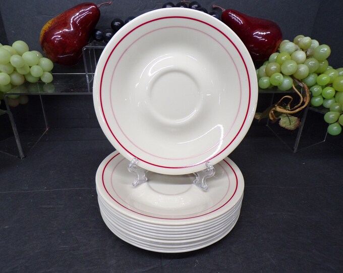 2307 Corelle Cranberry Blossom 6.25" Saucers Set of 12 Discontinued Great Condition