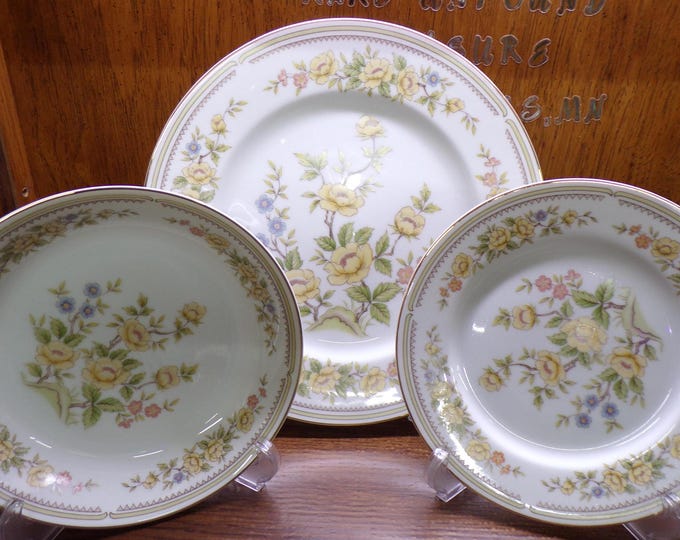 2504 Style House Rose Garden Beautiful Floral Fine China w/ Gold Rim Dinnerware - Great Condition - Choose From List: