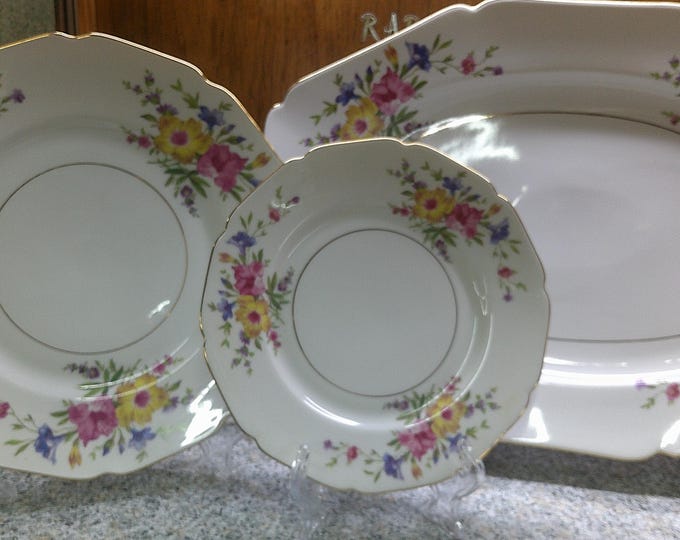 2408 HC Heinrich & Co ELB Bavaria Germany US Zone Beautiful China Dinnerware w/ Gold Rim - Excellent Condition Choose from List: