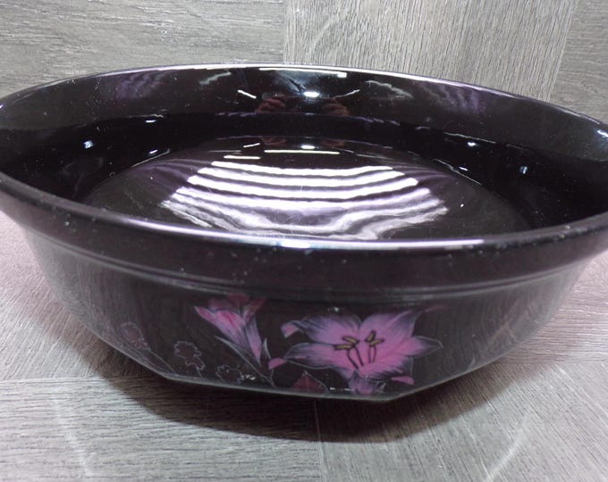 2605 Mikasa Color Trend Ebony Meadow 8.5" Serving Bowl
