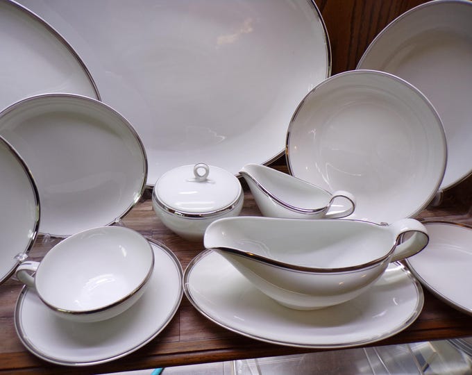 2408 Fukagawa Arita #900 Platinum Band Dinnerware Made in Japan Great Condition - Choose from List: