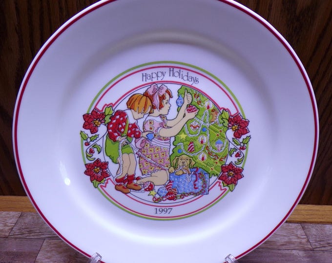 2509 Corelle Happy Holidays 1997 Vintage Collector Plate - Great Condition