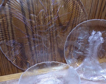 2309 Arcoroc Cantebury Crocus Textured Tempered Glass Dinnerware Made in France - Great Condition Choose From List: