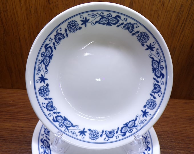 2403 Corelle Vitrelle Old Town Blue Onion 6.75" Bread Plates Set of 10 Good Condition Slight wear