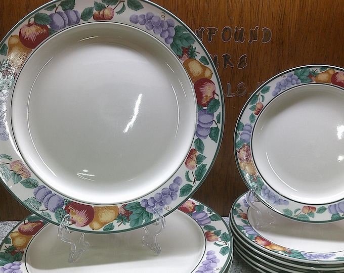 2409 Tienshan Intro Stoneware Orchard Stoneware - Dishwasher, Microwave, Oven Safe - Great Condition Light Scratches Choose from List: