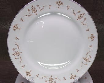 2602 J.H. Cope Wellington English Elegance 1940's Vintage 10.25" Dinner Plates Set of 4