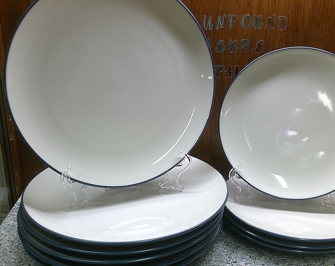 2405 Noritake Colorwave Blue #8484 White Front with Blue Back & Rim - Great Condition No Chips or Cracks Choose from List:
