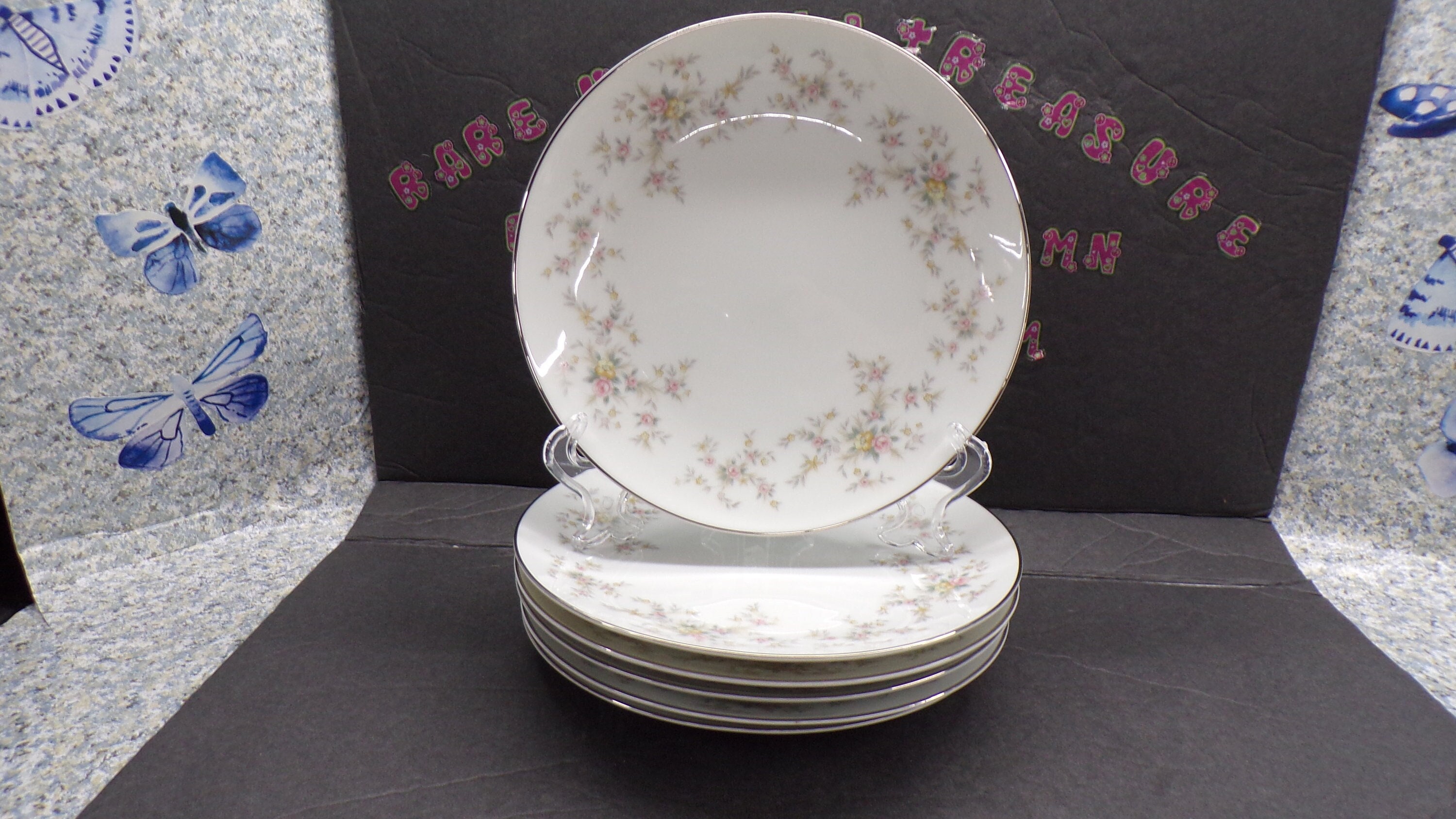 2212 Noritake Arlene #5802 Vintage Beautiful Fine China 8.25 2212 Noritake Arlene #5802 Vintage Beautiful Fine China 8.25