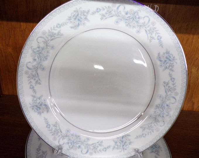2505 Mikasa Fine China Dresden Rose L9009 10.75" Vintage Dinner Plates Set of 5 - Great Condition