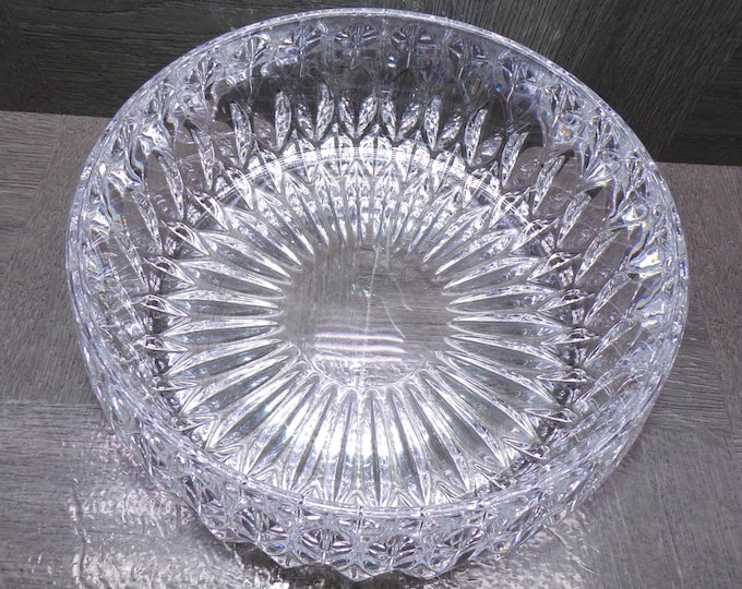 2605 Gorham Althea - Heavy FULL Lead Crystal Vintage 8" Bowl