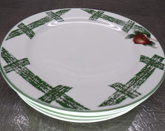 2602 Cades Cove Collection Orchard Apple Vintage 7.5" Plate Set of 4