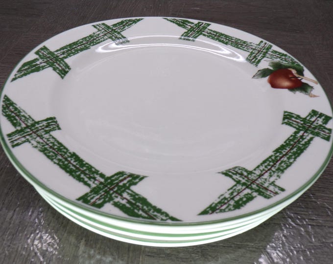 2602 Cades Cove Collection Orchard Apple Stoneware by Citation 7.5" Plate Set of 4 Microwave, Oven, Dish Safe - Great Condition