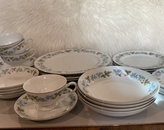 2403 Vintage Pattern #6701 Grapevine Leaves Fine China Great Condition - Choose From List