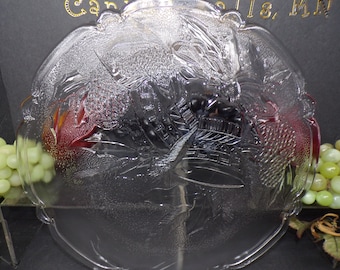 2309 Mikasa Crystal Treasures Holiday Bells 13" Vintage Textured Platter