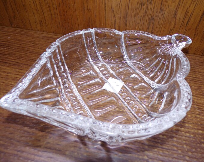 2505 Fifth Avenue Crystal Vintage Hand-Cut Crystal 6" Christmas Ornament Trinket Dish
