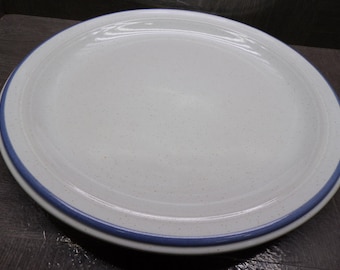 2605 Mikasa Flowers of Spring Blue Rim 12" Round Platter