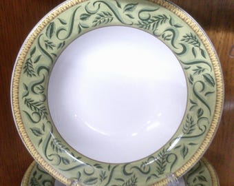 2501 American Atelier Botanical #5023 Rimmed 9.25" Bowls Set of 4 - Great Condition