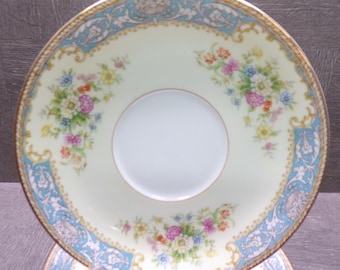 2609 Noritake Cerulean #4726 Fine China 5.75" Saucer Plates Occupied Japan Set of 5